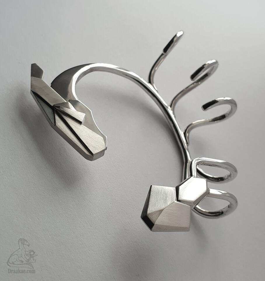 ear cuff, 925 silver