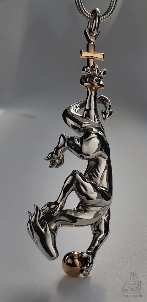 925 silver, 18k gold